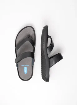 DAMES Wolky Slippers<Tahiti - zwart leer