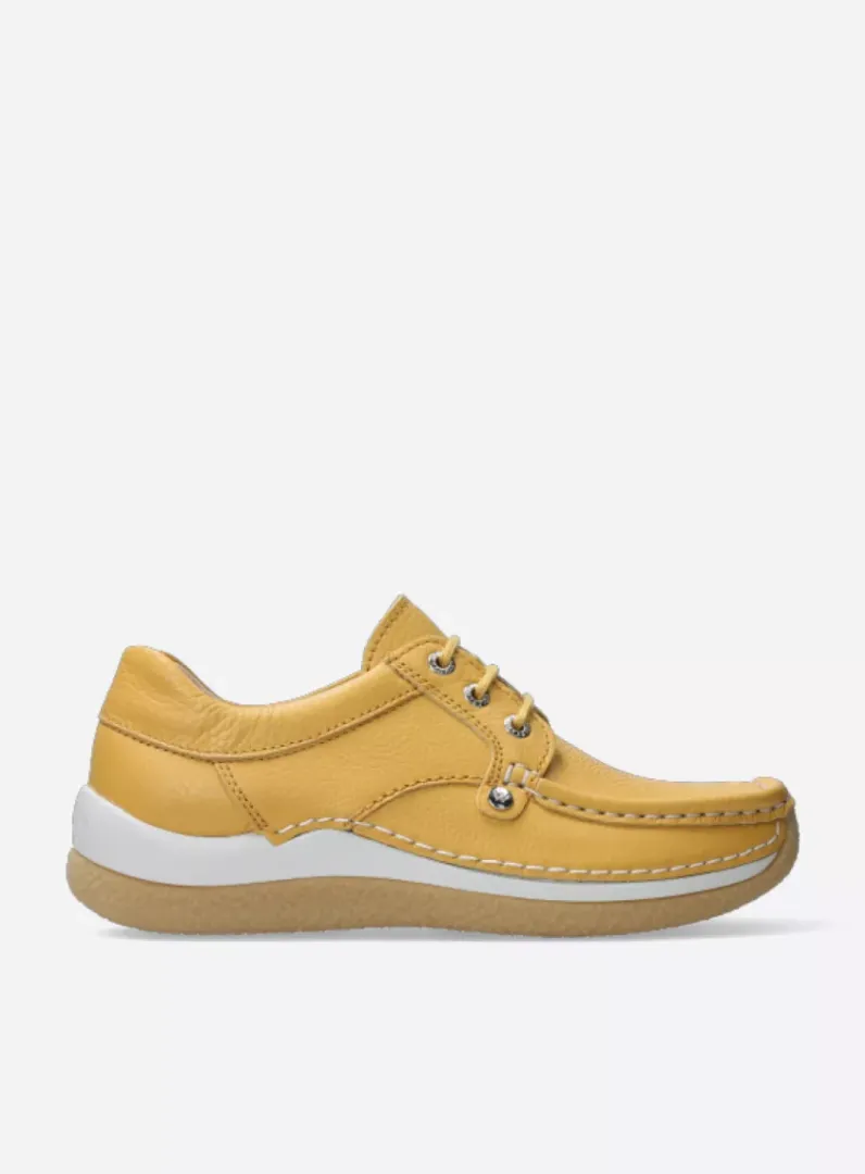 DAMES Wolky Lage Veterschoenen|Sneakers<Taranta - amber leer
