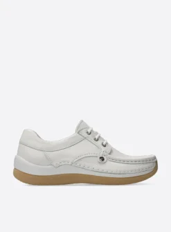 DAMES Wolky Lage Veterschoenen|Sneakers<Taranta - creme wit leer