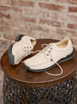 DAMES Wolky Lage Veterschoenen|Sneakers<Taranta - wol wit leer