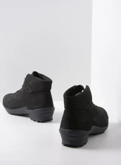 DAMES Wolky Hoge Veterschoenen|Herfst/Winter<Teton - zwart nubuck