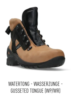 DAMES Wolky Hoge Veterschoenen|Wandelschoenen<Traction WP - camel nubuck