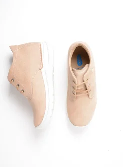 DAMES Wolky Hoge Veterschoenen|Wandelschoenen<Truth DB - beige nubuck