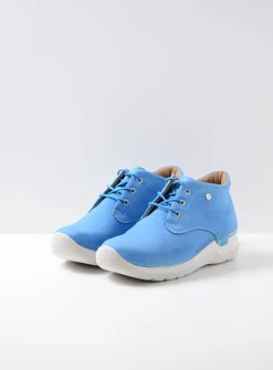DAMES Wolky Hoge Veterschoenen|Wandelschoenen<Truth DB - hemelsblauw nubuck