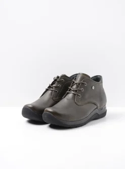 DAMES Wolky Hoge Veterschoenen|Wandelschoenen<Truth HV - cactus leer