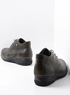 DAMES Wolky Hoge Veterschoenen|Wandelschoenen<Truth HV - cactus leer