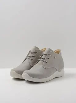 DAMES Wolky Hoge Veterschoenen|Wandelschoenen<Truth HV - lichtgrijs nubuck