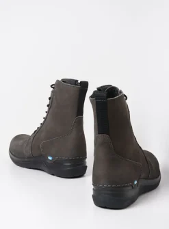 DAMES Wolky Hoge Veterschoenen|Veterlaarzen<Viper HV - asfalt nubuck
