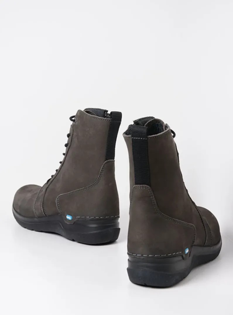 DAMES Wolky Hoge Veterschoenen|Veterlaarzen<Viper HV - asfalt nubuck