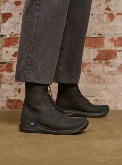 DAMES Wolky Hoge Veterschoenen|Veterlaarzen<Viper HV - zwart nubuck