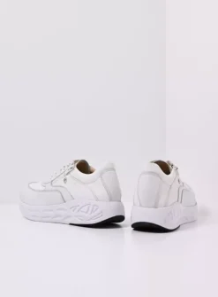 DAMES Wolky Lage Veterschoenen|Wandelschoenen<Vitality S2F - wit/gebroken combi stretch leer