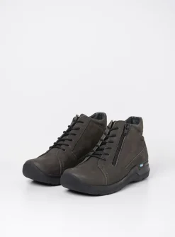 DAMES Wolky Hoge Veterschoenen|Wandelschoenen<Why - asfalt nubuck