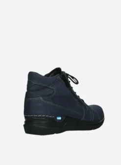 DAMES Wolky Hoge Veterschoenen|Wandelschoenen<Why - paars nubuck