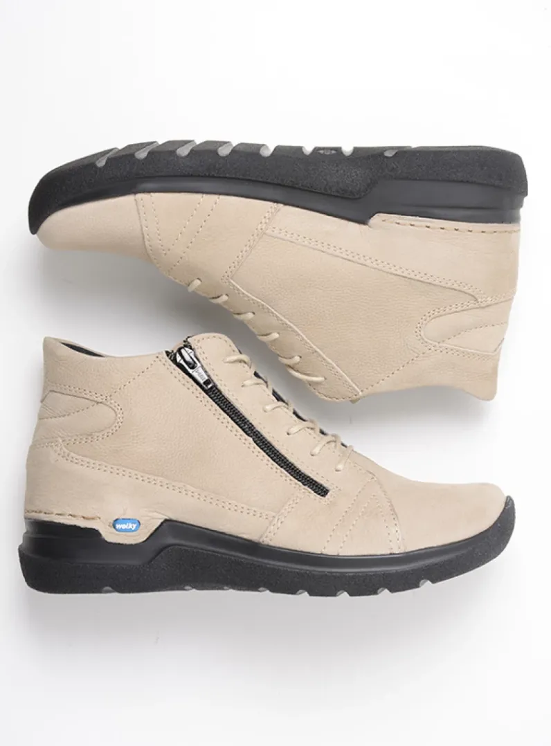 DAMES Wolky Hoge Veterschoenen|Herfst/Winter<Why - safari nubuck