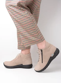 DAMES Wolky Hoge Veterschoenen|Herfst/Winter<Why - safari nubuck