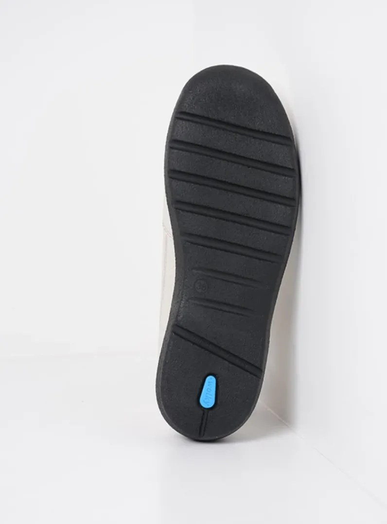 DAMES Wolky Hoge Veterschoenen|Wandelschoenen<Why - wit leer