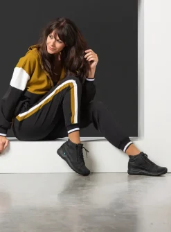 DAMES Wolky Hoge Veterschoenen|Wandelschoenen<Why - zwart nubuck