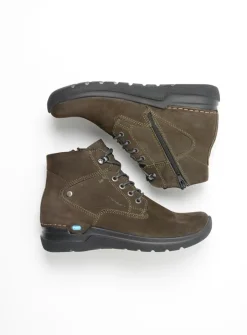 DAMES Wolky Hoge Veterschoenen|Wandelschoenen<Whynot - cactus nubuck