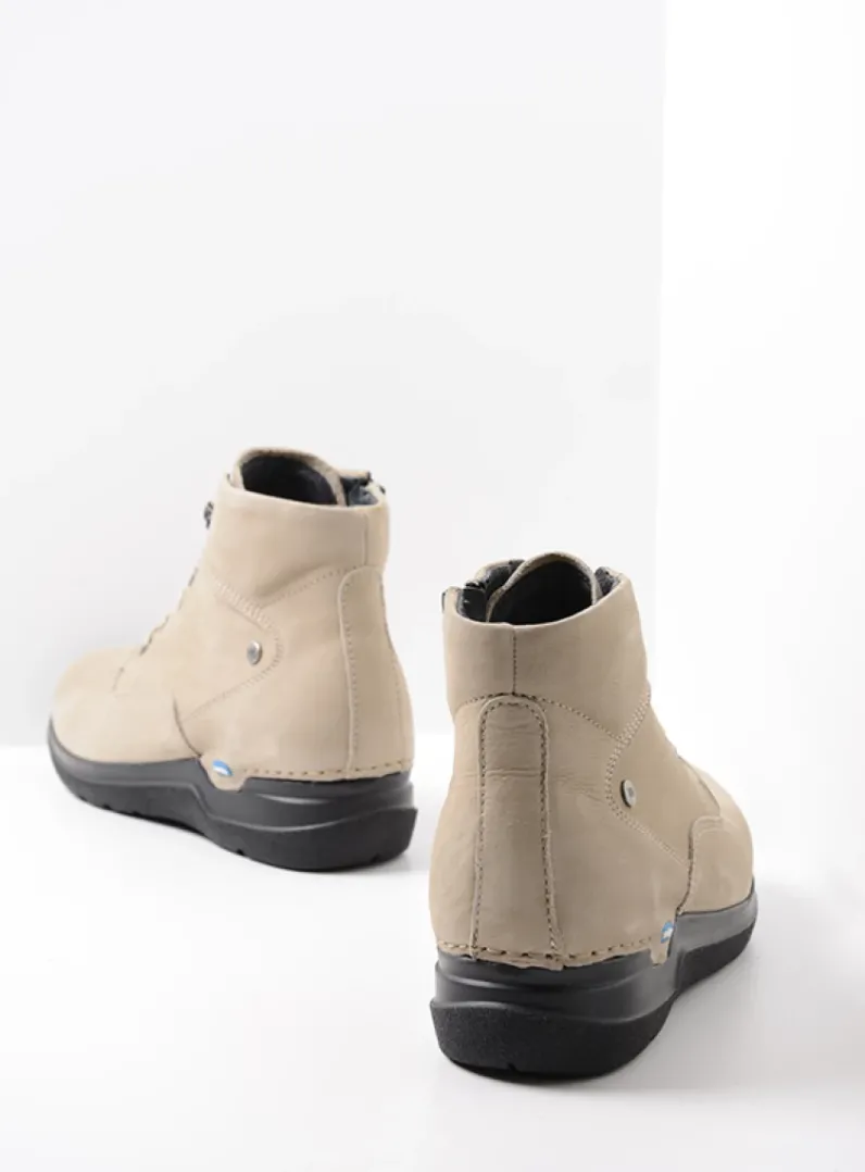 DAMES Wolky Hoge Veterschoenen|Wandelschoenen<Whynot HV - safari nubuck