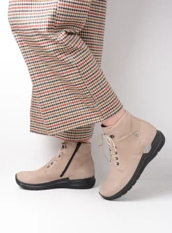 DAMES Wolky Hoge Veterschoenen|Wandelschoenen<Whynot HV - safari nubuck