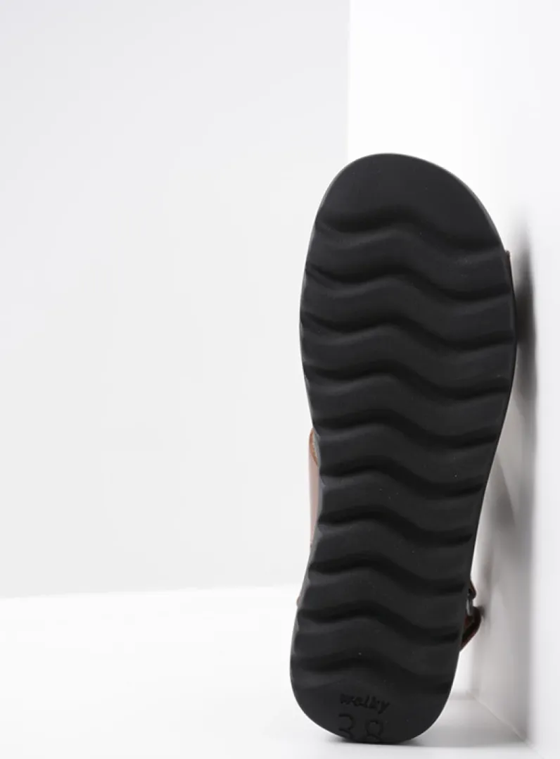 DAMES Wolky Sandalen<Yard - cognac leer