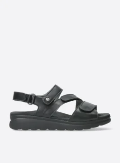 DAMES Wolky Sandalen<Yard - zwart leer