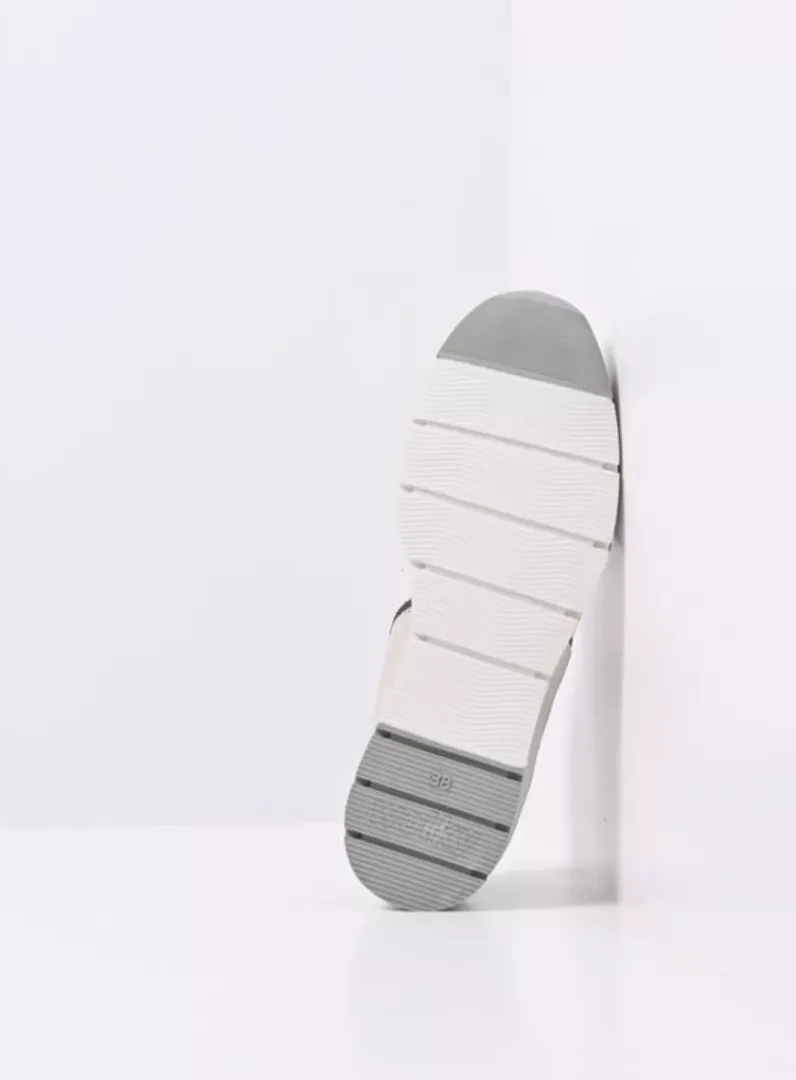 DAMES Wolky Lage Veterschoenen|Sneakers<Yell XW - gebroken wit leer