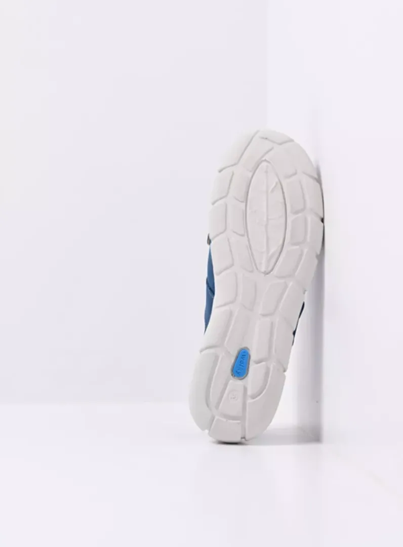 DAMES Wolky Bandschoenen<Yukon - blauw effectleer