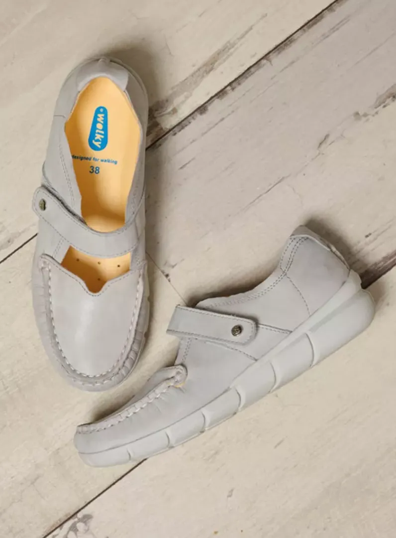 DAMES Wolky Bandschoenen<Yukon - gebroken wit effectleer