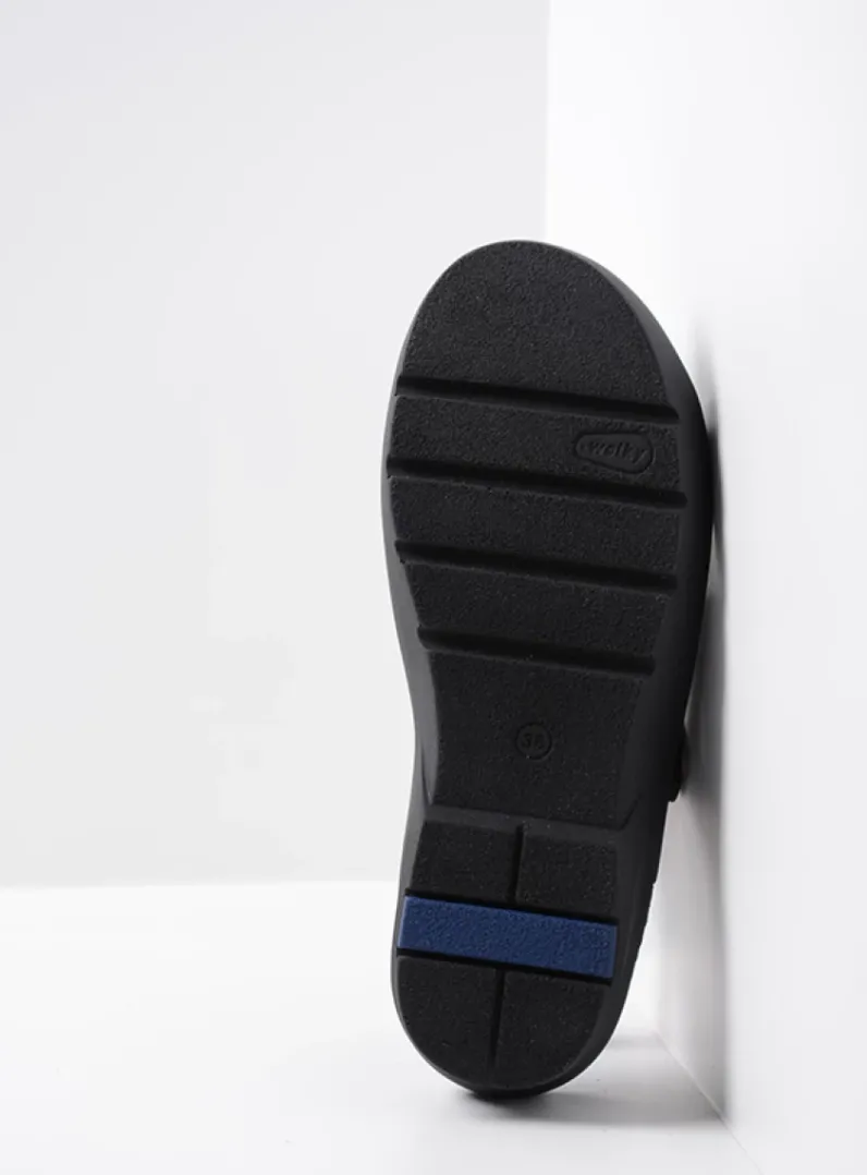 DAMES Wolky Slippers<Zaandam - zwart nubuck