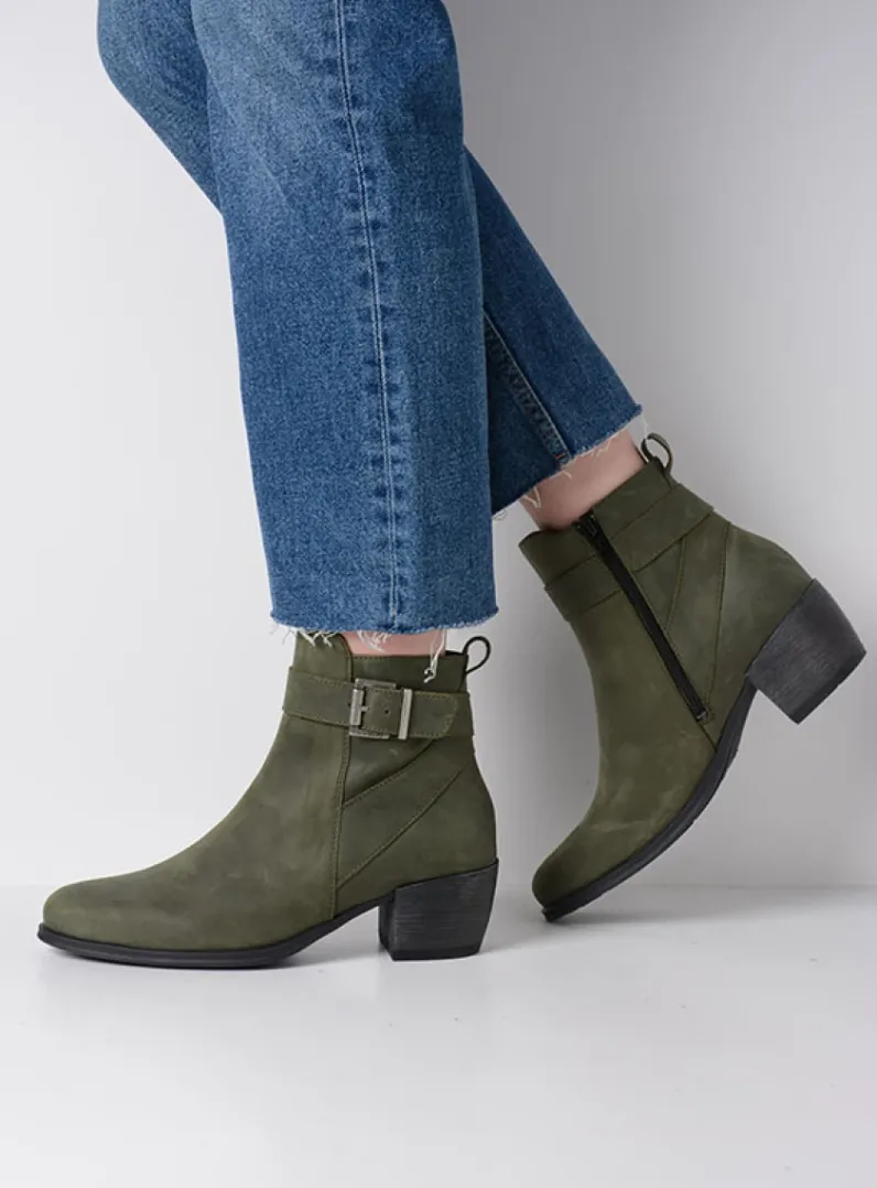 DAMES Wolky Cowboylaarzen|Herfst/Winter<Zavalla HV - forestgroen nubuck