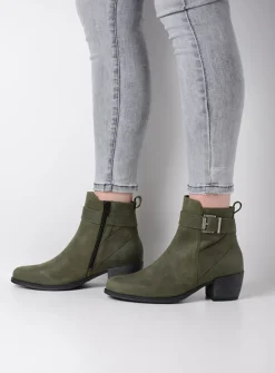 DAMES Wolky Cowboylaarzen|Herfst/Winter<Zavalla HV - forestgroen nubuck