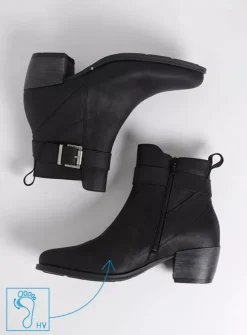 DAMES Wolky Herfst/Winter|Enkellaarsjes<Zavalla HV - zwart nubuck